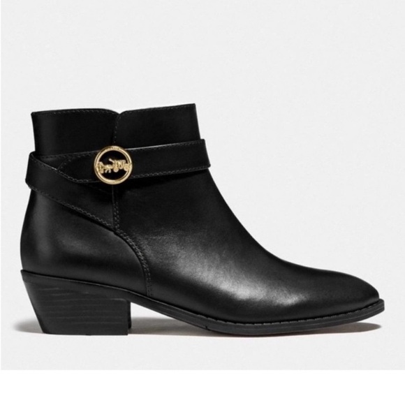 Coach Women's Debi Bootie Black Size 7.5 FG4188 MSRP $298.00 Ankle Boots - Picture 1 of 8